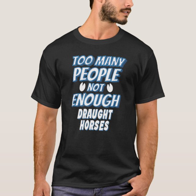 Zugpferdereiterin T-Shirt (Vorderseite)