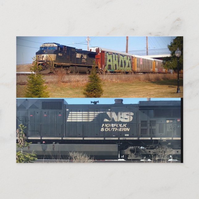 Zugpostkarte Postkarte (Vorderseite)