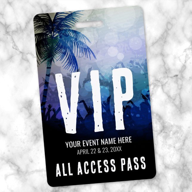 Zugriff auf Black Blue VIP Ausweis (All Access Black Blue VIP Badge)