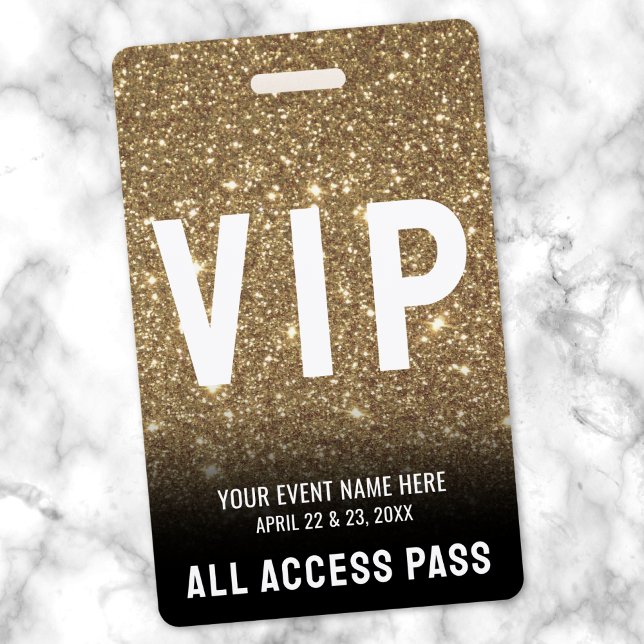 Zugriff auf Black Gold VIP Ausweis (All Access Black Gold VIP Badge)