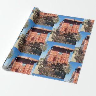Zugschlusswagen geschenkpapier