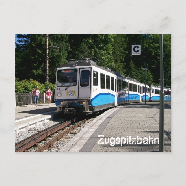 Zugspitzbahn Postkarte (Vorderseite)