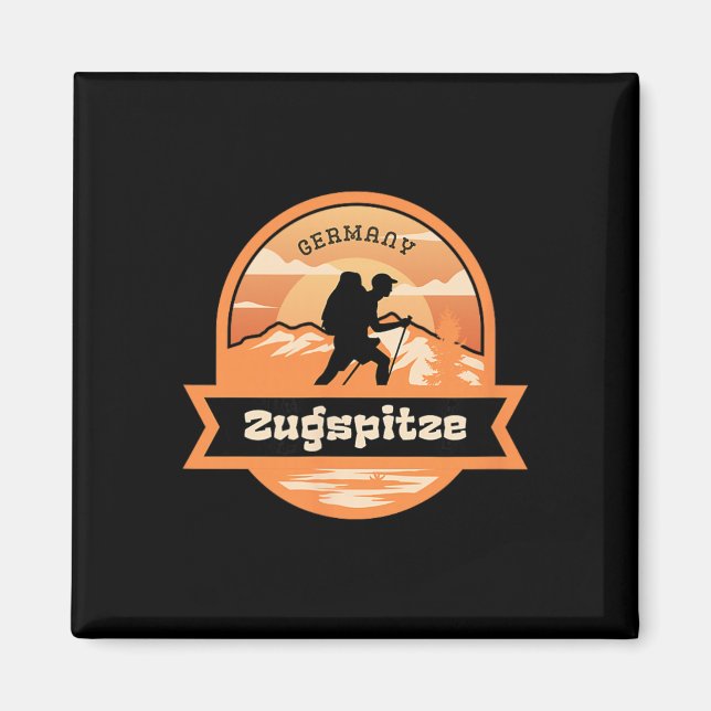 Zugspitze Climbing Germany Alps Mountains Tyrol Hi Magnet (Vorne)