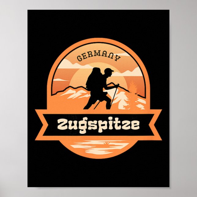 Zugspitze Climbing Germany Alps Mountains Tyrol Hi Poster (Vorne)
