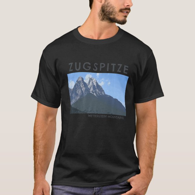 Zugspitze Deutschland Berg T-Shirt (Vorderseite)