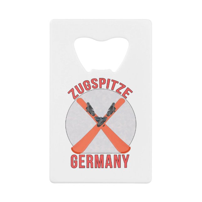 Zugspitze, Deutschland Geldbeutel Flaschenöffner (Vorderseite)