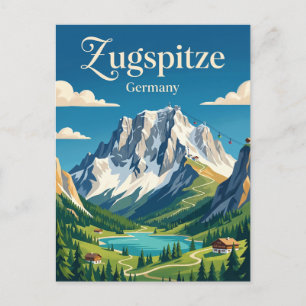 Zugspitze Deutschland Postkarte