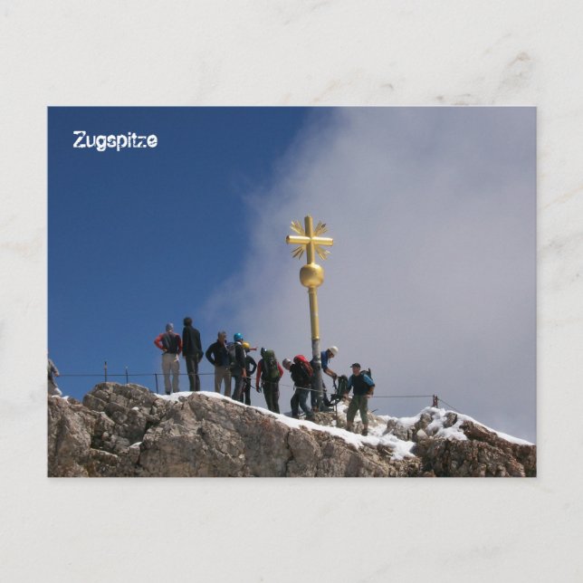 Zugspitze Postkarte (Vorderseite)
