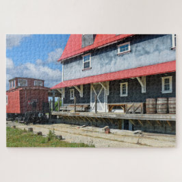 Zugstation mit alten Barren Puzzle