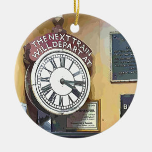 ZUGSTATIONEN KERAMIK ORNAMENT