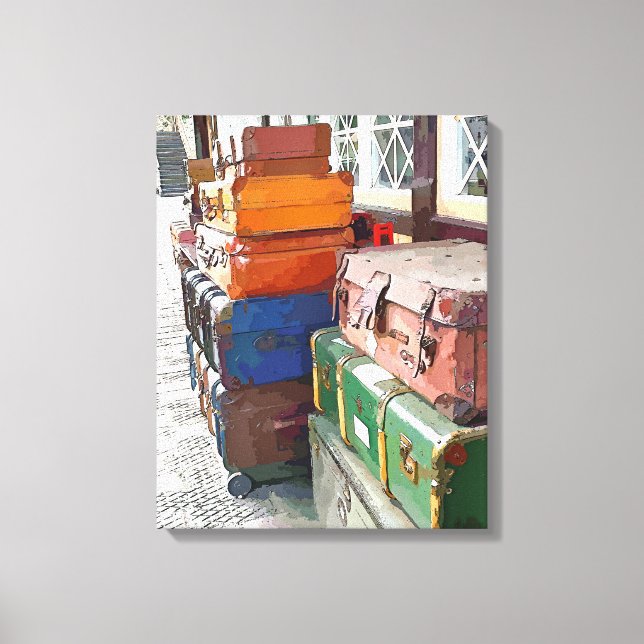 ZUGSTATIONEN LEINWANDDRUCK (Vorderseite)