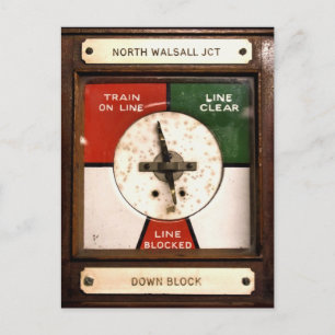 ZUGSTATIONEN POSTKARTE