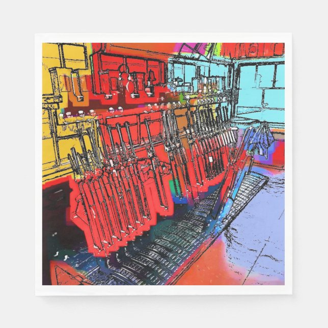 ZUGSTATIONEN SERVIETTE (Vorderseite)