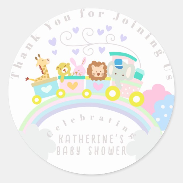 Zugtiere weiß runder aufkleber (Vorderseite)