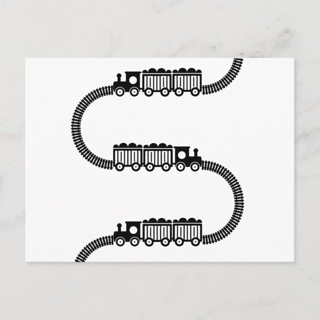 Zugtrassen Postkarte (Vorderseite)