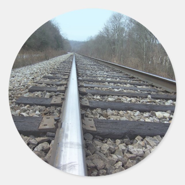 Zugtrassen Runder Aufkleber (Vorderseite)