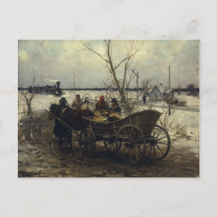 Zugtreffen Postkarte