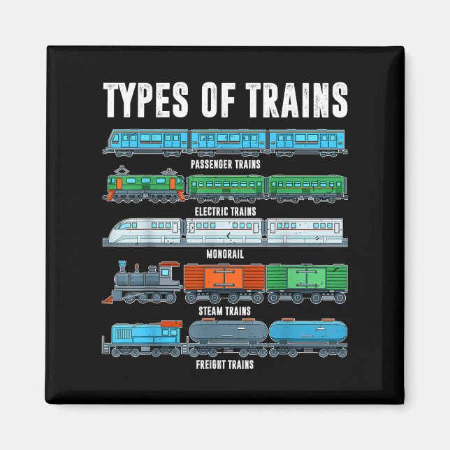 Zugtypen Shirt Kleinkind Kleinwagen Lokomotive Son Magnet (Vorne)