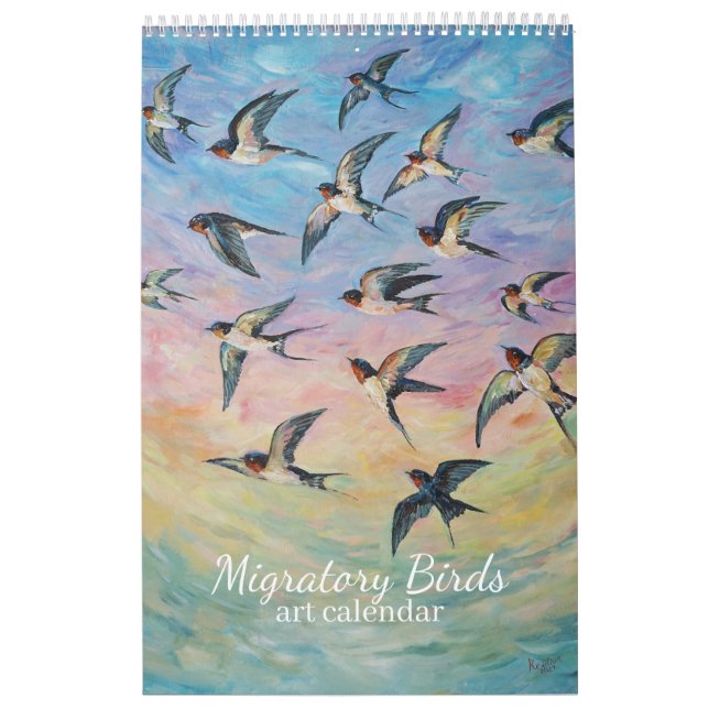 Zugvögel Kunst Kalender (Titelbild)