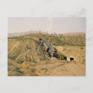 Zugwreck Postkarte