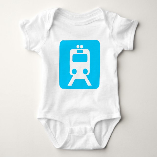 Zugzeichen - baby strampler (Vorderseite)