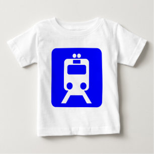Zugzeichen - Blau Baby T-shirt