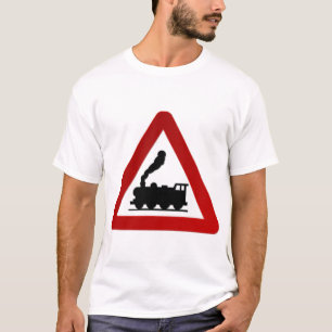 Zugzeichen in schwarz und rot T-Shirt