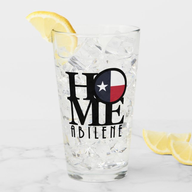 ZUHAUSE Abilene Texas Glas (Vorderseite Ice)