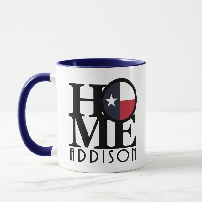 ZUHAUSE Addison Texas 11oz Tasse (Links)