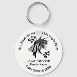 Zuhause-Adresse der alten Ehefrau verloren Schlüsselanhänger