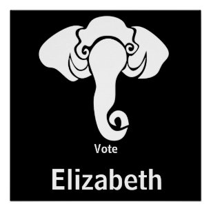 Zuhause-Adresse der White Elephant Family republik Poster