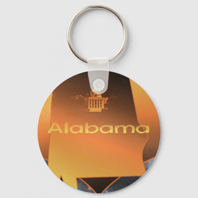 Zuhause Alabama Schlüsselanhänger (Vorderseite)