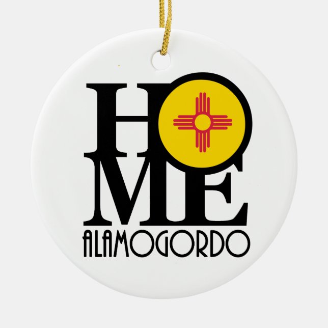 ZUHAUSE Alamogordo New Mexico Keramik Ornament (Vorne)