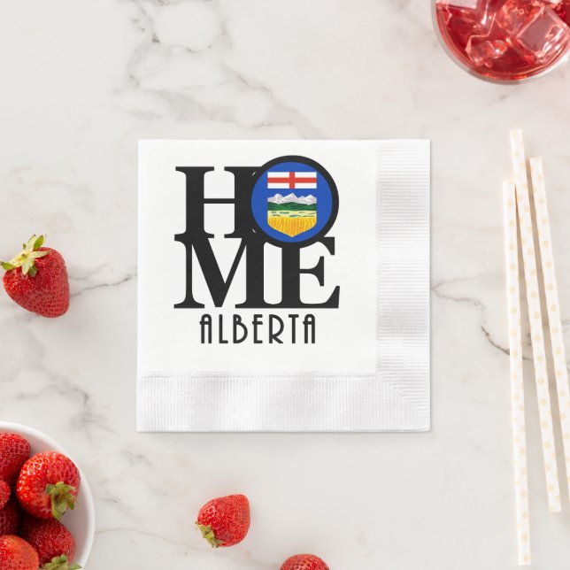 ZUHAUSE Alberta Kanada Serviette (Beispiel)
