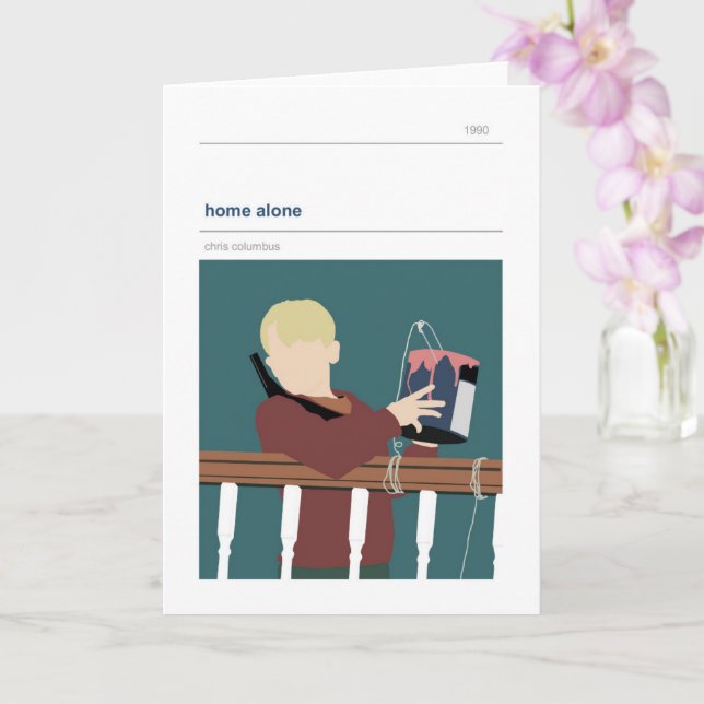 Zuhause alleine karte (Orchidee)