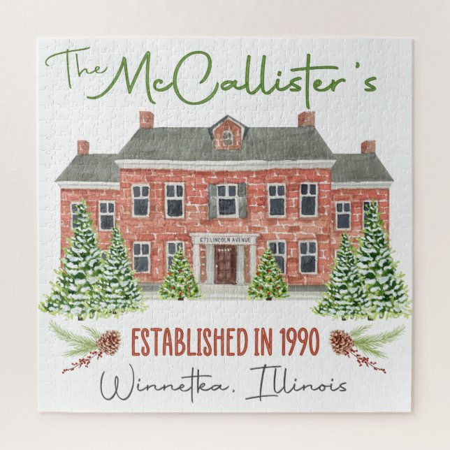 Zuhause Alone House Puzzle (Vertikal)