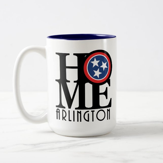 ZUHAUSE Arlington Tennessee 15oz Zweifarbige Tasse (Links)