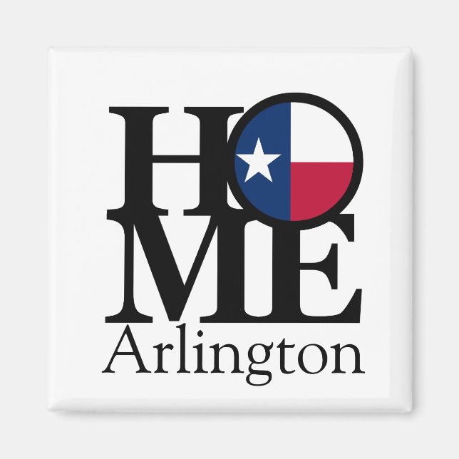 ZUHAUSE Arlington Texas Magnet (Vorne)