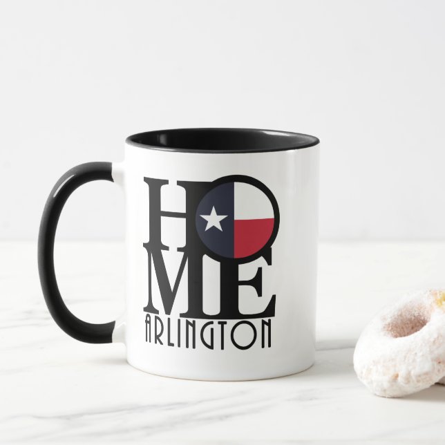 ZUHAUSE Arlington TX Tasse (Mit Donut)