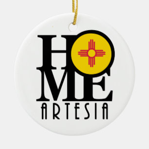 ZUHAUSE Artesia New Mexico Keramik Ornament