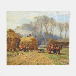 Zuhause auf der Hay Farm Wilhelm Blacklock Fleecedecke