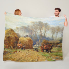 Zuhause auf der Hay Farm Wilhelm Blacklock Fleecedecke