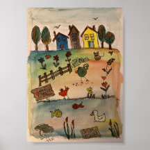 Zuhause auf einem Hügel