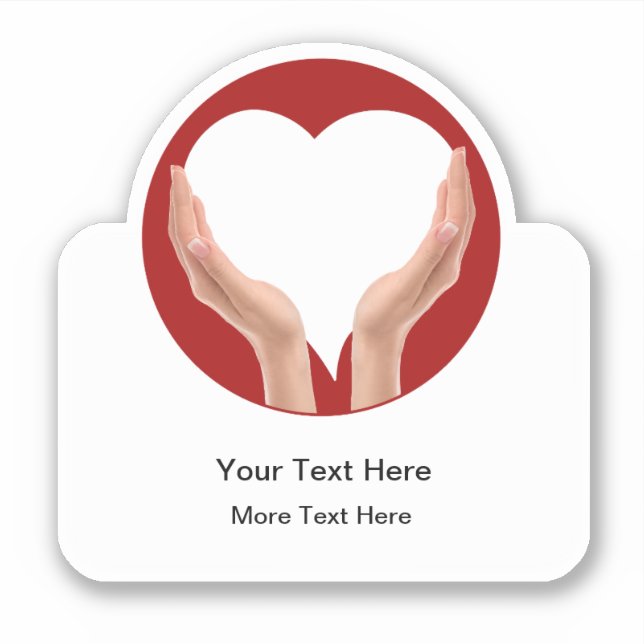 Zuhause-Aufkleber für medizinische Herzfunktion Aufkleber (Vorderseite)