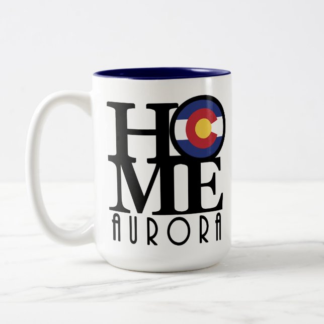 ZUHAUSE Aurora Colorado 15oz Zweifarbige Tasse (Links)