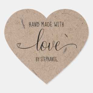 Zuhause aus Liebe Herz-Aufkleber