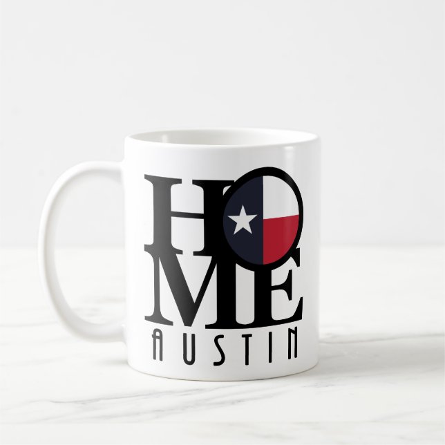 ZUHAUSE Austin Texas 11oz Kaffeetasse (Links)