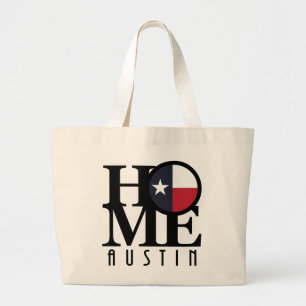 ZUHAUSE Austtin Texas Jumbo Stoffbeutel