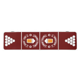 Zuhause & Away Team Beer-Logo - Dunkelrot - Benutz Beer Pong Tisch