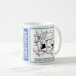 Zuhause Backen Cooking Dinner in Kitchen Fun Carto Kaffeetasse